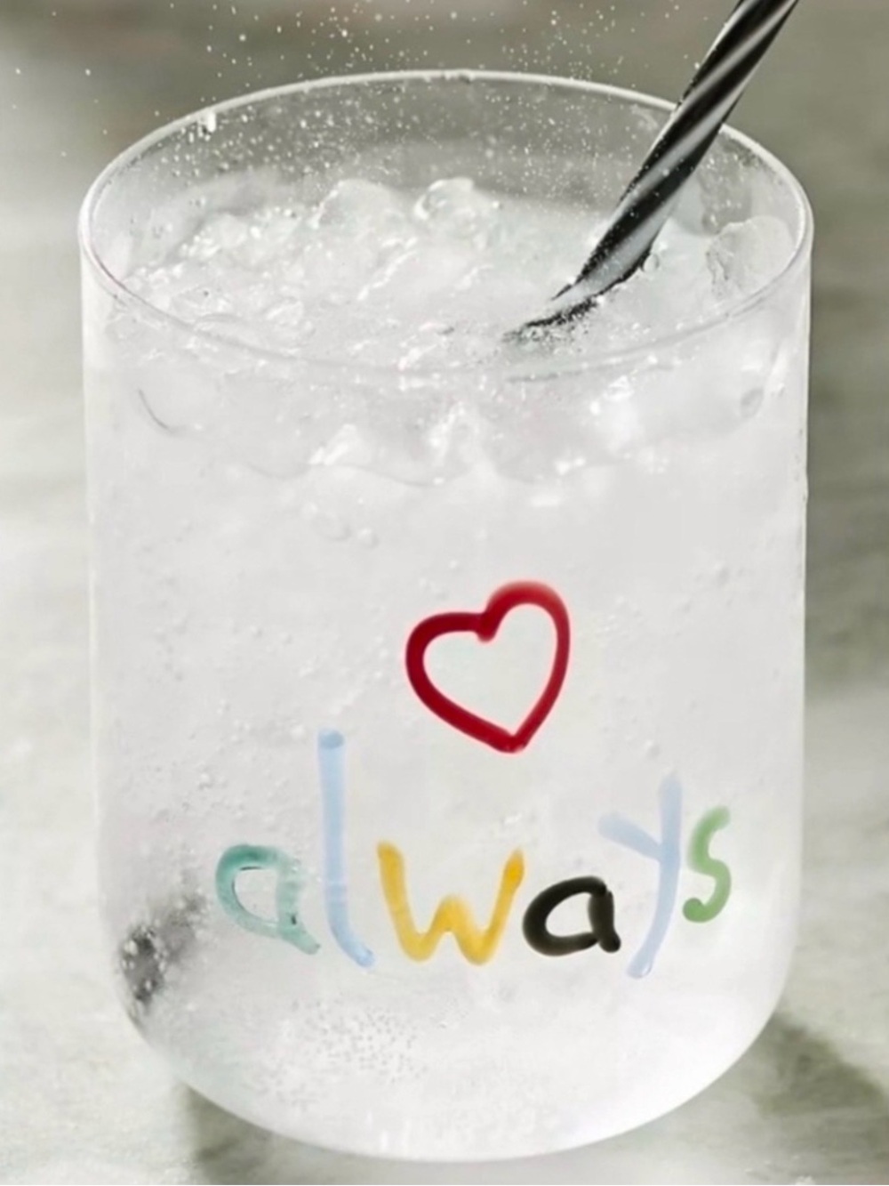 NEW Anthropologie The Love Notes Icon Juice Glass, Set of 2 Glasses